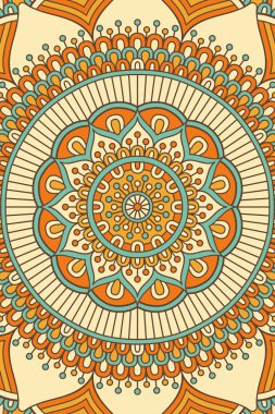 Vektör Hint Mandala arka plan