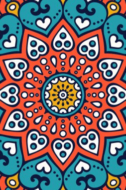 Vektör Hint Mandala arka plan