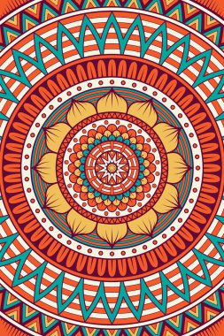 Vektör Hint Mandala arka plan