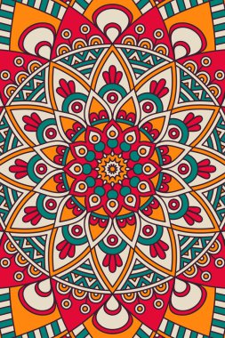 Vektör Hint Mandala arka plan