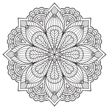Vektör Hintli Mandala