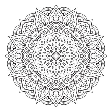 Vektör Hintli Mandala