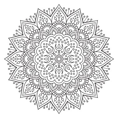 Vektör Hintli Mandala