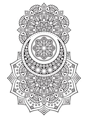 Vektör Hintli Mandala