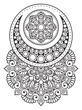 Vektör Hintli Mandala