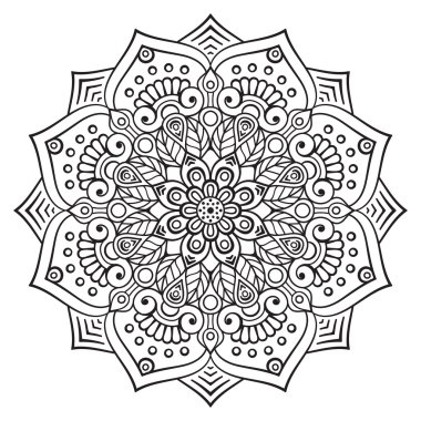 Vektör Hintli Mandala
