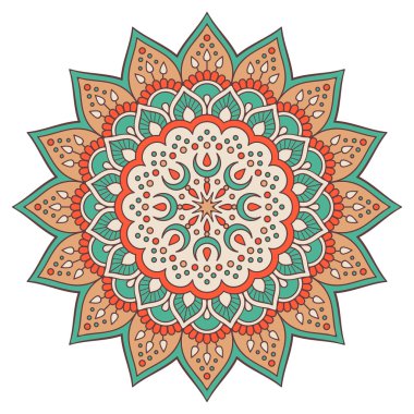 Vektör Hintli Mandala