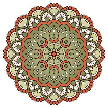 Vektör Hintli Mandala