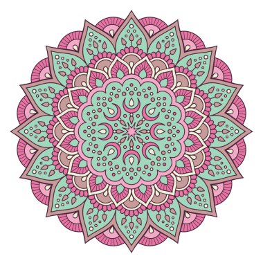 Vektör Hintli Mandala