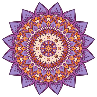 Vektör Hintli Mandala