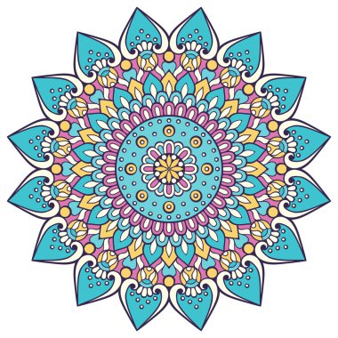 Vektör Hintli Mandala