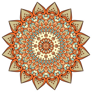 Vektör Hintli Mandala