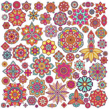 Vektör Hintli Mandala