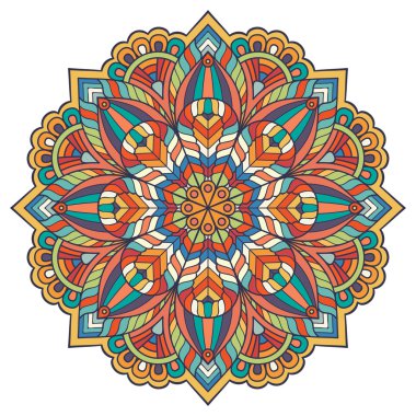 Vektör Hintli Mandala