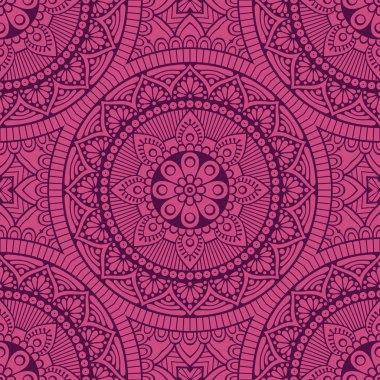 etnik çiçek seamless modeli