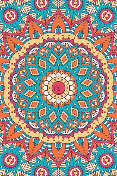 Vector indiana Mandala fundo — Vetor de Stock