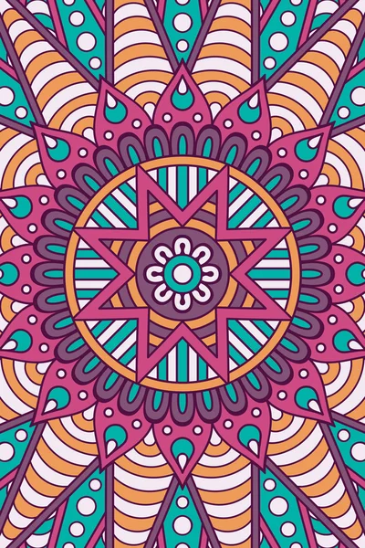 Vector indio Mandala fondo — Vector de stock