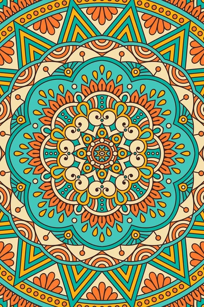 Vector Indiase Mandala achtergrond — Stockvector