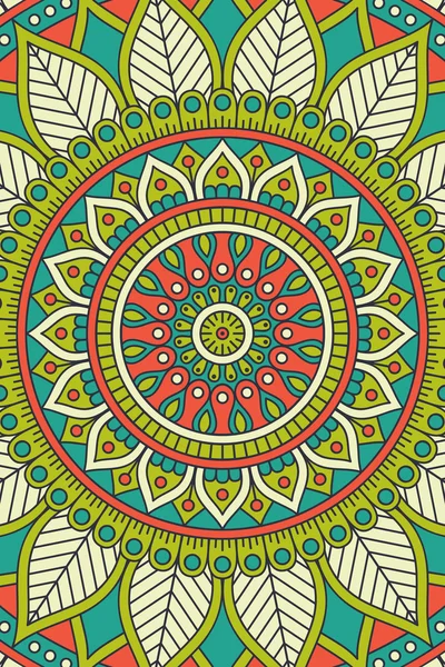 Vector Indiase Mandala achtergrond — Stockvector