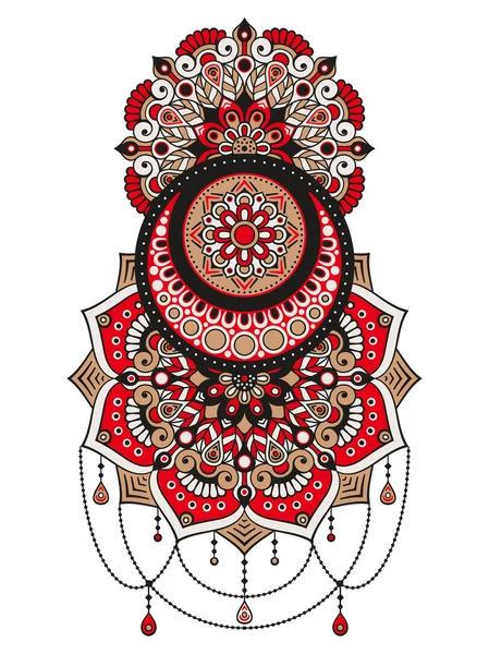 Vetor indiano Mandala — Vetor de Stock