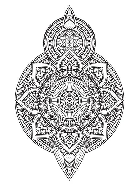 Mandala indien vecteur — Image vectorielle