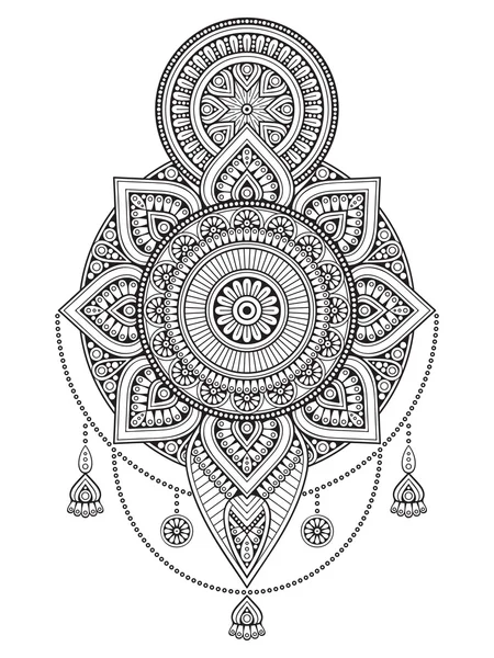 Wektor indyjski Mandala — Wektor stockowy