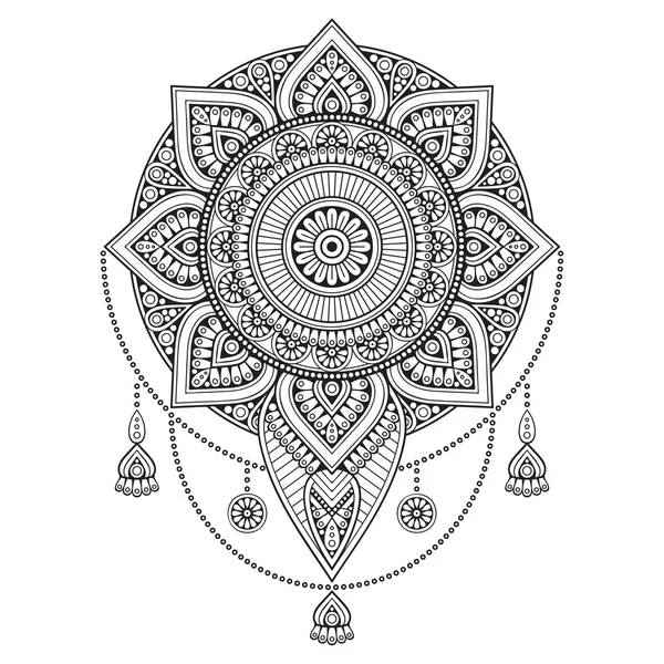 Vector indian Mandala — Stock Vector