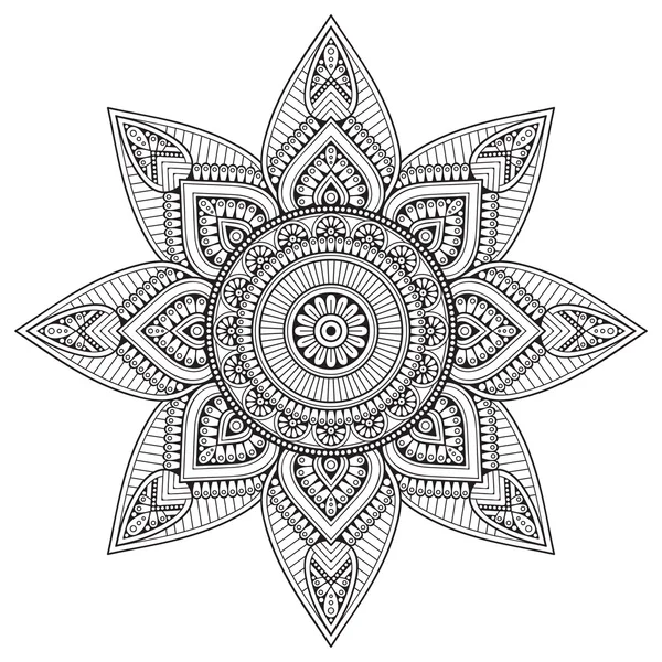 Mandala indiano vettoriale — Vettoriale Stock