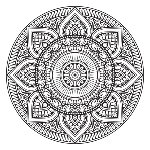 Mandala indiano vettoriale — Vettoriale Stock