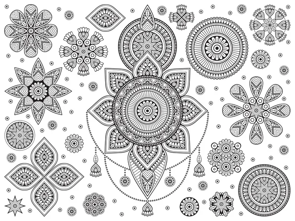 Mandala indien vecteur — Image vectorielle