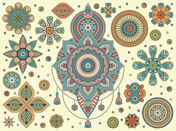 Mandala indiano vettoriale — Vettoriale Stock