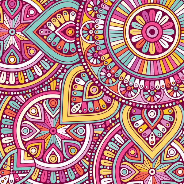 Ethnic floral pattern