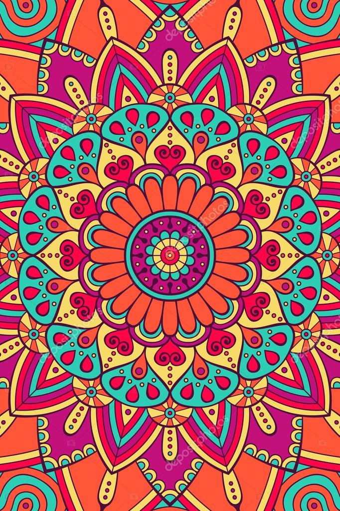 Download Vector indian Mandala background ⬇ Vector Image by © VikaSnezh | Vector Stock 119281876