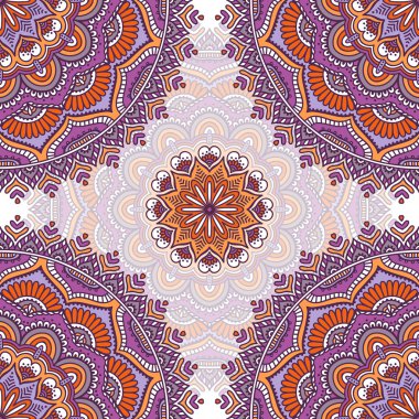 etnik çiçek seamless modeli