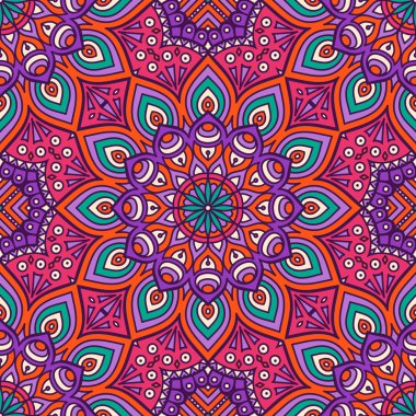 etnik çiçek seamless modeli