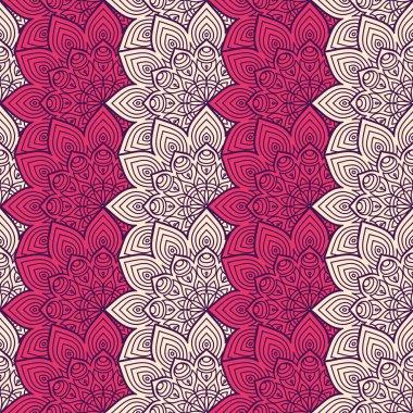 etnik çiçek seamless modeli