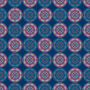 etnik çiçek seamless modeli