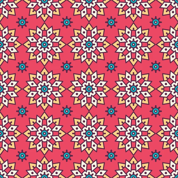 etnik çiçek seamless modeli