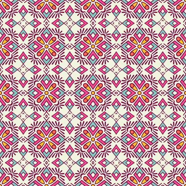 etnik çiçek seamless modeli