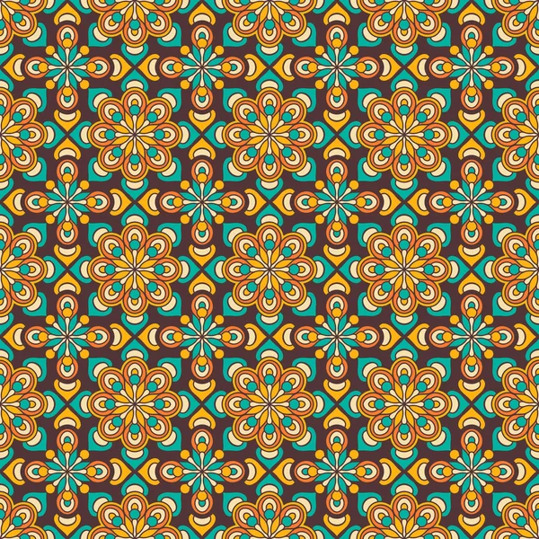 etnik çiçek seamless modeli