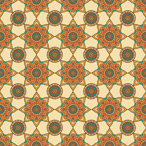 etnik çiçek seamless modeli