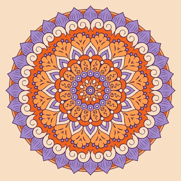 Vetor indiano Mandala — Vetor de Stock