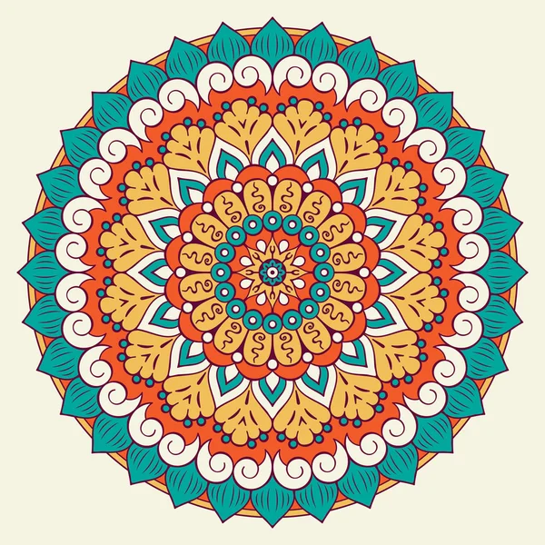 Vetor indiano Mandala — Vetor de Stock