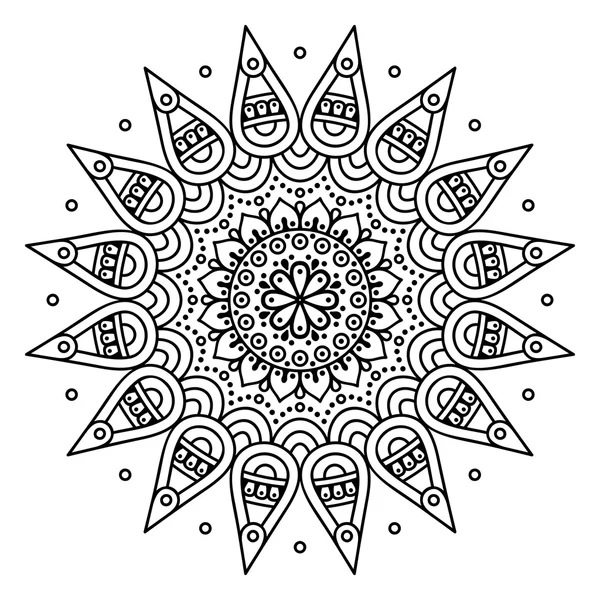 Vetor indiano Mandala — Vetor de Stock