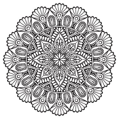 Vector Indian Mandala etnik tarzı