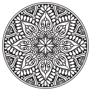 Vector Indian Mandala etnik tarzı