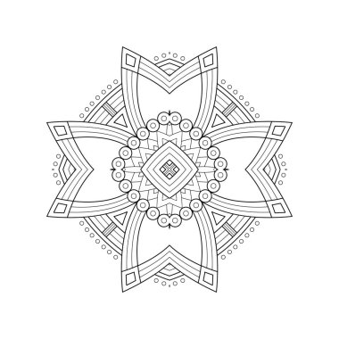 Vektör Hintli Mandala