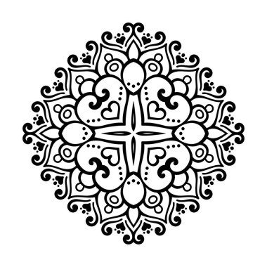 Vektör Hintli Mandala