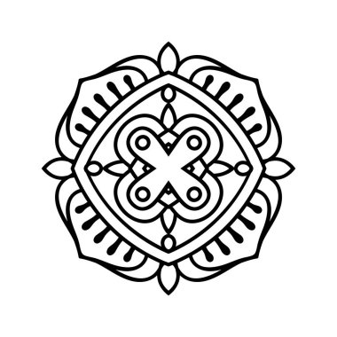 Vektör Hintli Mandala