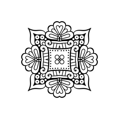 Vektör Hintli Mandala